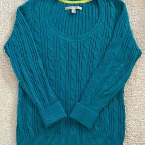 Old Navy, Size Medium, Teal knit sweater.